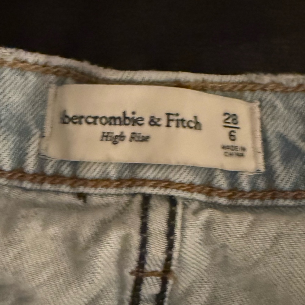 Abercrombie & Fitch Light Blue Mini Skirt - Picture 2 of 3